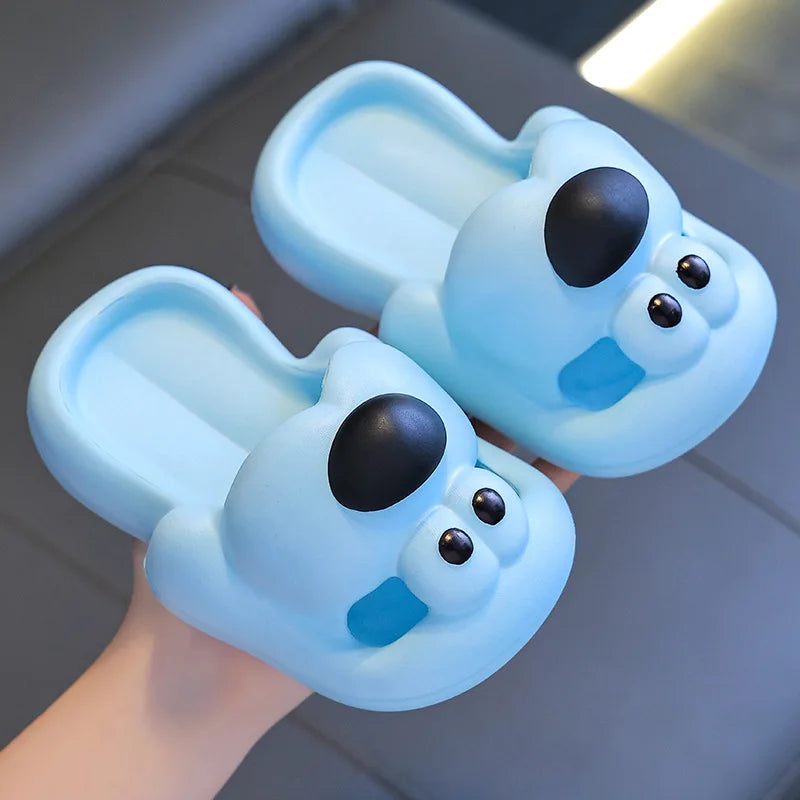 Cartoon puppy Children's Slippers Baby Indoor Flip-Flops Boys and Girls Cute Bathroom Non-slip Sense of Cloud Sandals