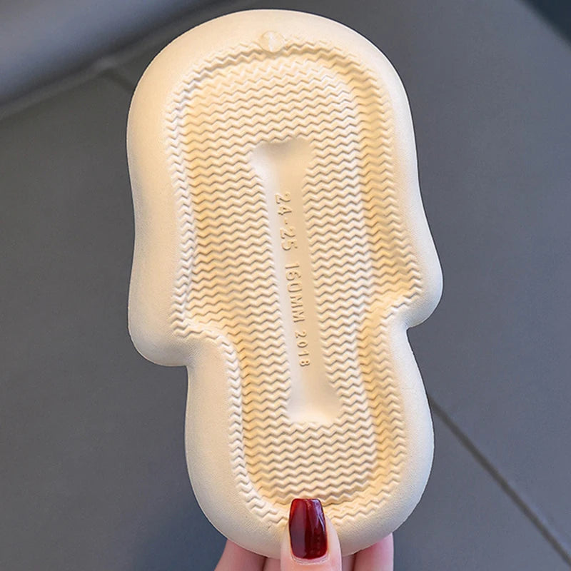 Cartoon puppy Children's Slippers Baby Indoor Flip-Flops Boys and Girls Cute Bathroom Non-slip Sense of Cloud Sandals